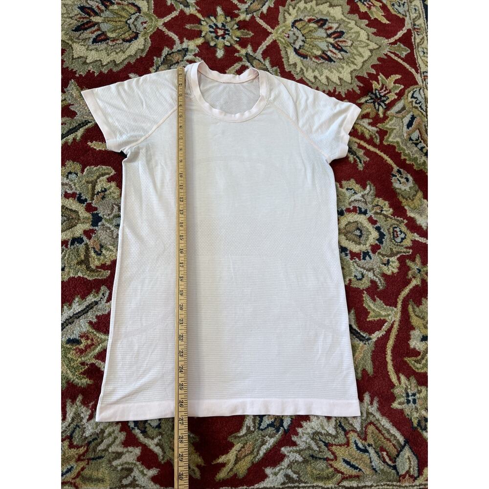 Lululemon Swiftly Tech/ Cotton Tee Shirt Lot Of 2 Women’s Size 8 Bundle Pink Top - Picture 6 of 13